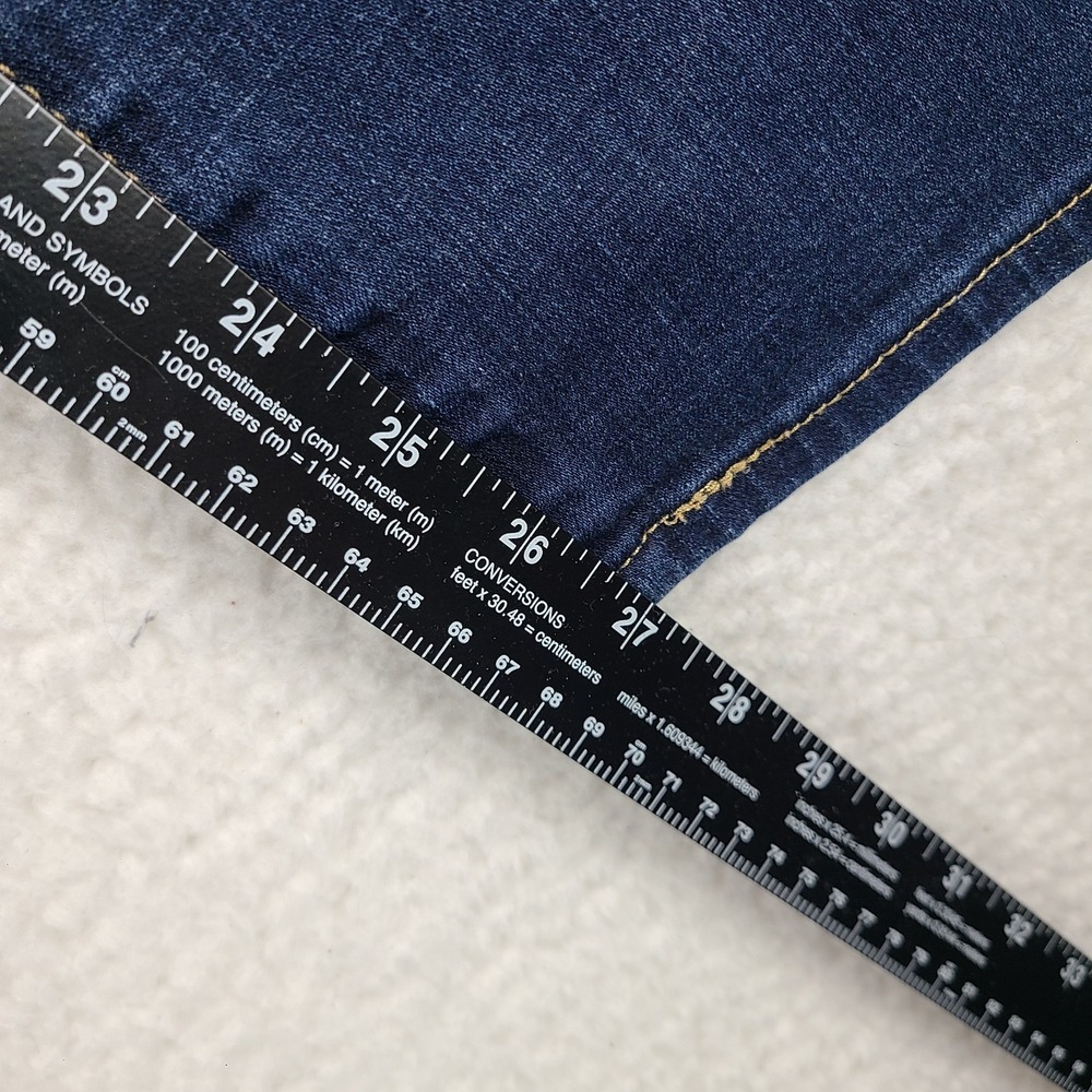 Levi's Jeans Womens 14 32x28 Blue Classic Straight‎ Leg Dark Wash Denim - Picture 6 of 14